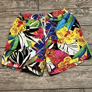 Polo Ralph Lauren Kailua Swim Trunks Surf Board Shorts Summer Hibiscus Men Large